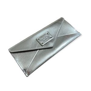 Michael Kors Silver Envelope Wallet Clutch
